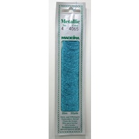 Madeira No. 4, 20m Metallic Hand Embroidery Thread, TURQUOISE Colour 4065