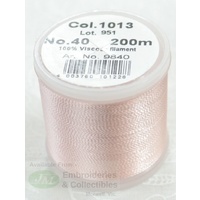 Madeira Rayon 40 #1013 PALE PINK, 200m Machine Embroidery Thread