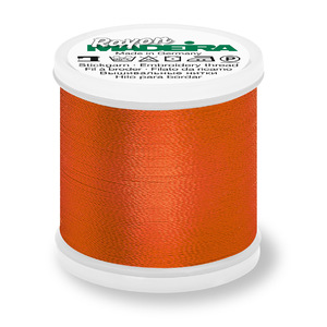 Madeira Rayon 40 #1021, RUST or SUNSET, 200m Machine Embroidery Thread