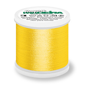 Madeira Rayon 40 #1024 GOLDEN YELLOW, 200m Machine Embroidery Thread
