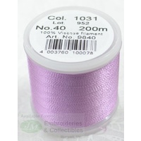 Madeira Rayon 40 #1031 MEDIUM ORCHID, 200m Machine Embroidery Thread