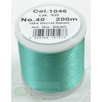Madeira Rayon 40 #1046 EUCALYPTUS GREEN 200m Machine Embroidery Thread
