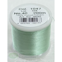 Madeira Rayon 40 #1047 CELADON GREEN 200m Machine Embroidery Thread