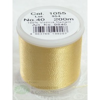 Madeira Rayon 40 #1055 TAWNY TAN or LATTE 200m Machine Embroidery Thread