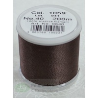 Madeira Rayon 40 #1059 DARK CHOCOLATE 200m Machine Embroidery Thread