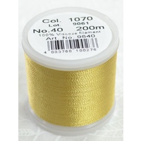 Madeira Rayon 40 #1070 GOLD 200m Machine Embroidery Thread