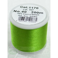 Madeira Rayon 40 #1170 MEDIUM AVOCADO or CLOVER 200m Machine Embroidery Thread