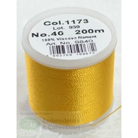 Madeira Rayon 40 #1173 CINNAMON GOLD 200m Machine Embroidery Thread