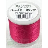 Madeira Rayon 40 #1186 LIGHT ROSE 200m Machine Embroidery Thread