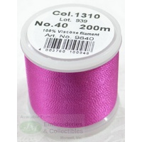 Madeira Rayon 40 #1310 MAGENTA 200m Machine Embroidery Thread