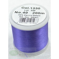 Madeira Rayon 40 #1330 DEEP HYACINTH 200m Machine Embroidery Thread