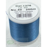 Madeira Rayon 40 #1376 ARTIC SKY 200m Machine Embroidery Thread