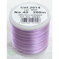 Madeira Rayon 40 OMBRE #2014 ORCHIDS PURPLES 200m Machine Embroidery Thread