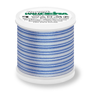 Madeira Rayon 40 OMBRE #2016 BLUES 200m Machine Embroidery Thread