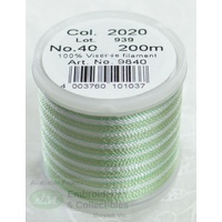 Madeira Rayon 40 OMBRE #2020 GREENS 200m Machine Embroidery Thread