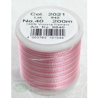 Madeira Rayon 40 OMBRE #2021 PINKS 200m Machine Embroidery Thread