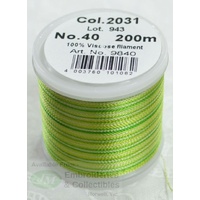 Madeira Rayon 40 OMBRE Multi-COLOUR #2031 200m Machine Embroidery Thread