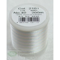 Madeira Rayon 40 MULTI-COLOUR #2101 200m Machine Embroidery Thread