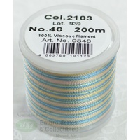 Madeira Rayon 40 MULTI-COLOUR #2103 200m Machine Embroidery Thread