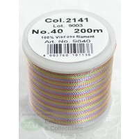 Madeira Rayon 40 MULTI-COLOUR #2141 200m Machine Embroidery Thread