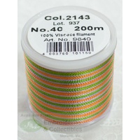 Madeira Rayon 40 Multi-COLOUR #2143 200m Machine Embroidery Thread