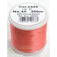 Madeira Rayon 40 POTPOURRI #2309 RED 200m Machine Embroidery Thread