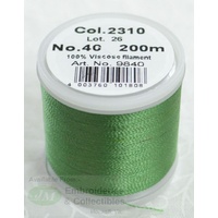 Madeira Rayon 40 POTPOURRI #2310 GREEN 200m Machine Embroidery Thread
