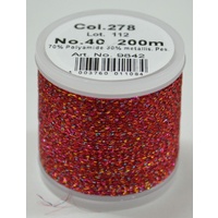 Madeira Metallic 40 #278 Dragon Fly 200m Machine Embroidery Thread