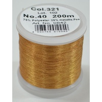 Madeira Metallic 40 #321 Rose Gold 200m Machine Embroidery Thread