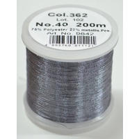 Madeira Metallic 40 #362 Platinium 200m Machine Embroidery Thread