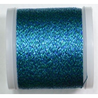 Madeira Metallic 40, #37 CRYSTAL BLUE, 200m Machine Embroidery Thread