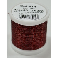 Madeira Metallic 40 #414 Fire Opal 200m Machine Embroidery Thread