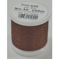 Madeira Metallic 40 #439 Garnet 200m Machine Embroidery Thread