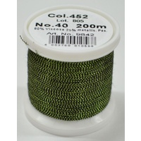 Madeira Metallic 40 #452 Malachite 200m Machine Embroidery Thread