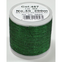 Madeira Metallic 40 #457 Emerald 200m Machine Embroidery Thread