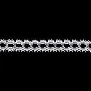 WHITE 20mm Eyelet Lace Sold by the Metre, Insertion Lace, Knitting Lace