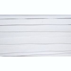 Premium Braided Elastic 12mm WHITE Per Metre