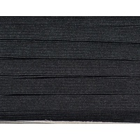 12mm BLACK Premium Braided Elastic Per Metre