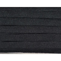 12mm BLACK Premium Braided Elastic Per Metre