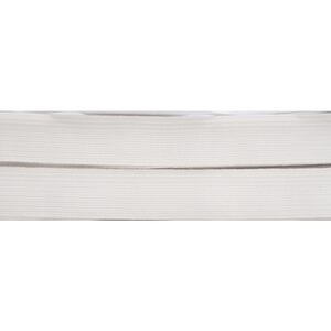20mm WHITE Braided Elastic 1 Metre Pre-Cut