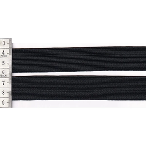 25mm BLACK Premium Braided Elastic Per Metre