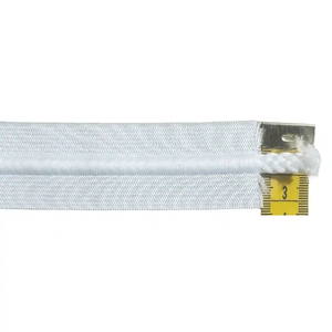 Draw Cord Elastic 32mm White/White Cord, PER METRE, Quality Corded Elastic