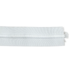 Draw Cord Elastic 38mm White/White Cord, PER METRE, Quality Corded Elastic