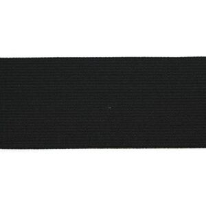 BLACK 20mm Double Knitted Elastic, 1 Metre Pre-Cut