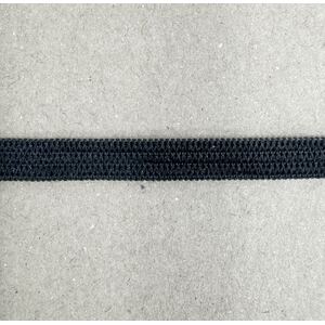 BLACK 6mm Knitted Elastic Per Metre