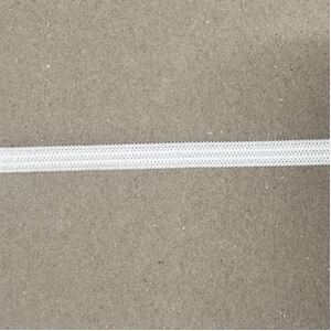 WHITE 6mm Knitted Elastic Per Metre