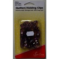 Sew Easy Quilters Holding Clips, Small Size, 20 Pcs, 26 x 10mm, Strong Hold