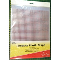 Sew Easy Template Plastic Graph, 2 Sheets 280 x 215mm, Easy To Cut, 1/4&quot; Grid