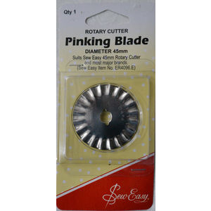 Sew Easy Pinking Blade, 45mm Rotary Cutter, Suits Most Major Brands