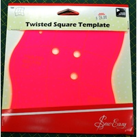Sew Easy Twisted Square Template, 6 1/2&quot; x 6 1/2&quot;, Web Demo Available